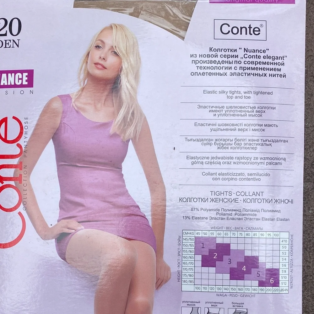 Conte Elegant Beige Pantyhose